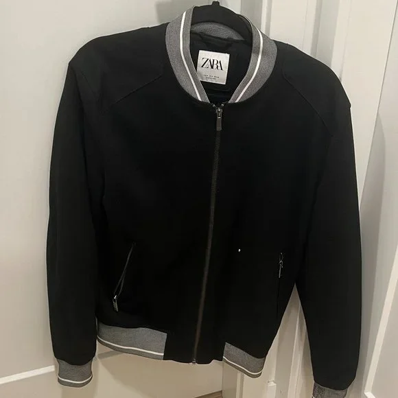 Striped Bomber Jacket - Picture 1 of 12